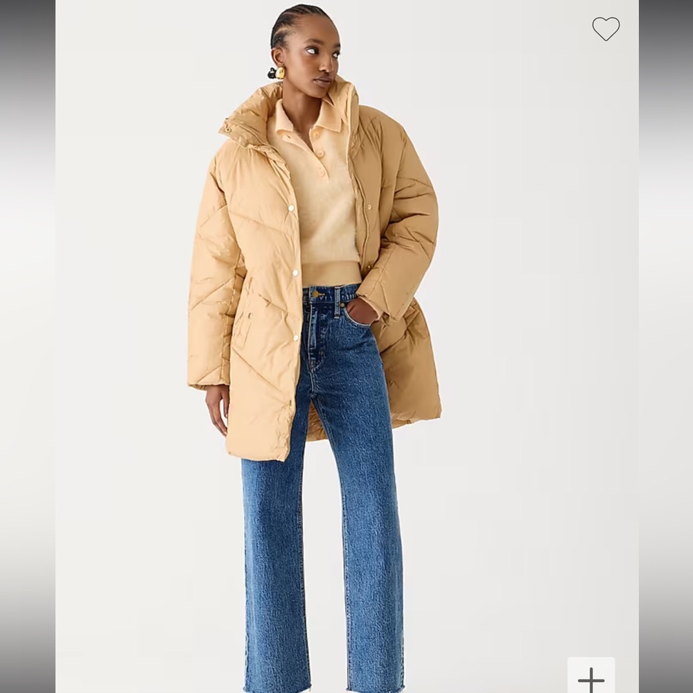 NWT J Crew Primaloft 650 Villa Signature Puffer Coat